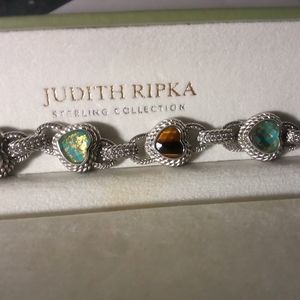 JUDITH RIPKA bracelet Hearts 925 fits 7 in.wrist size